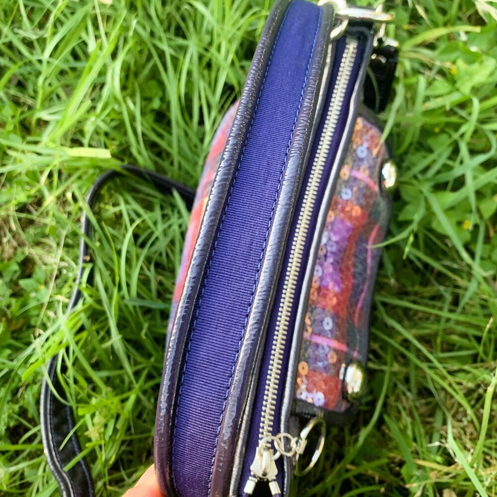 COACH POPPY SEQUIN TARTAN GROOVY BAG MULTI COLOR - Picture 13 of 16